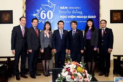 Bộ trưởng Ngoại giao Lào thăm, làm việc tại Học viện Ngoại giao
