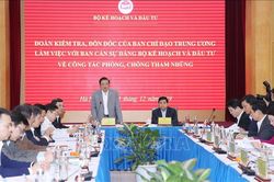 Kiểm tra, đôn đốc công tác phòng, chống tham nhũng tại Bộ Kế hoạch và Đầu tư