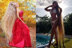 'Rapunzel đời thực' với mái tóc dài 1,8 m