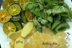 Cách làm siro húng chanh đường phèn trị ho, cúm giao mùa cực nhạy cho bé