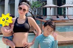 Trương Bá Chi khoe eo thon ở tuổi 40