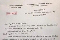 Đề thi HSG quốc gia môn Ngữ văn khơi gợi hứng thú và suy nghĩ độc lập