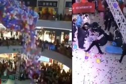 Dân Trung Quốc giẫm đạp lên nhau để nhặt bóng