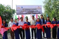 HREC tài trợ xây 2 cây cầu nông thôn tỉnh Hậu Giang