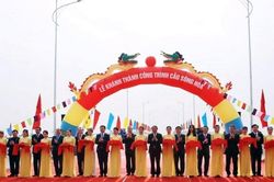 Khánh thành cầu sông Hóa nối Hải Phòng với Thái Bình