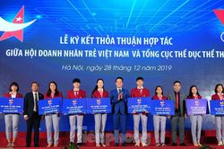 Hội Doanh nhân trẻ Việt Nam hỗ trợ vốn khởi nghiệp cho vận động viên