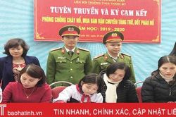 Học sinh Nghi Xuân cam kết không vi phạm pháp luật trong dịp tết