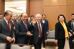 Tổng Bí thư, Chủ tịch nước Nguyễn Phú Trọng dự họp Chính phủ với các địa phương