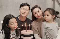 Lưu Hương Giang cùng 2 con gái mừng sinh nhật Hồ Hoài Anh sau ồn ào rạn nứt