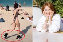 Ngọc Trinh mặc bikini bé xíu mà đi sneakers to sụ: Người thấy 'khó cảm', người nghĩ bình thường