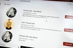 Hàng loạt kênh nhái Jack xuất hiện trên YouTube