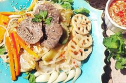 Gỏi bắp bò kim chi