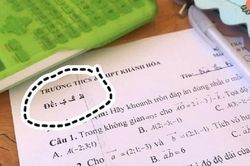 Giáo viên đặt mã đề bằng chữ Ấn Độ khiến học sinh 'khóc thét'