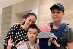 Lê Phương hiếm hoi khoe ảnh cả gia đình 'Pháo Bông' bốn người hạnh phúc