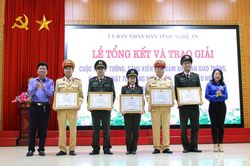 Đoàn Thanh niên Công an tỉnh Nghệ An đạt giải Nhất cuộc thi 'Ý tưởng an toàn giao thông'