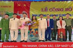 16 công an chính quy đảm nhiệm các chức danh công an cấp xã ở Vũ Quang
