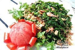Nộm rau muống tép đồng, món ngon dân dã vị quê hương