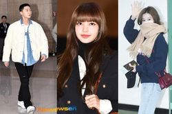 Lisa (BLACKPINK) diện bộ cánh tôn chân dài siêu thực, nữ thần TWICE và Park Seo Joon giản dị mà vẫn quá nổi tại sân bay