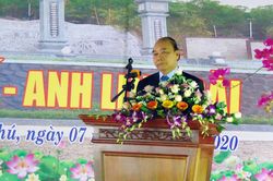 Thủ tướng Nguyễn Xuân Phúc dự khánh thành đền thờ liệt sĩ tại Quảng Nam