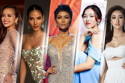 Hoàng Thùy - Lương Thùy Linh - Tường San - Ngọc Châu tranh vé vào Top 25 Timeless Beauty 2019