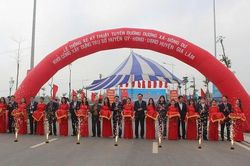 Thông xe kỹ thuật tuyến đường Dương Xá - Đông Dư, huyện Gia Lâm