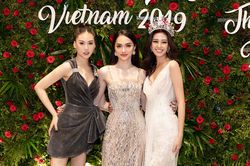 Váy đầm lộng lẫy bên nhau, Hương Giang - Khánh Vân vẫn không quên khuyên Quỳnh Hoa đi thi quốc tế