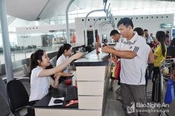 Năm 2019, xử lý 236 trường hợp vi phạm an ninh Cảng hàng không Quốc tế Vinh