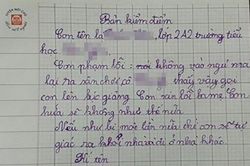 Cười ngất với hàng loạt lý do trong bản kiểm điểm của học sinh