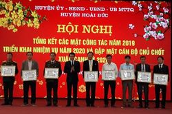 Huyện Hoài Đức tổng kết công tác 2019 triển khai nhiệm vụ năm 2020