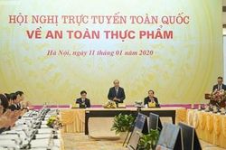 Thủ tướng Nguyễn Xuân Phúc chủ trì Hội nghị toàn quốc về an toàn thực phẩm