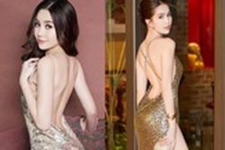 Mấy ai như Ngọc Trinh, Lê Âu Ngân Anh: Đã mặc hở lưng còn xẻ cao bất tận
