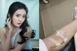 Dương Mịch tiện thể truyền nước biển khi quay hình ở bệnh viện, Tết âm lịch chỉ nghỉ 2 ngày