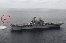 Mỹ 'vuốt mặt' Trung Quốc, mang tiêm kích F-35B ra huấn luyện sát biển Hoa Đông