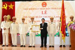 Viện Kiểm sát nhân dân tỉnh đón nhận Huân chương Lao động hạng Nhất