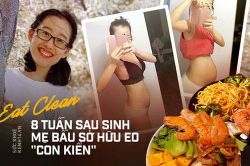 Mẹ bầu Sài Thành chia sẻ bí quyết lấy lại vòng eo 66 và cân nặng 50kg chỉ sau 8 tuần sau sinh