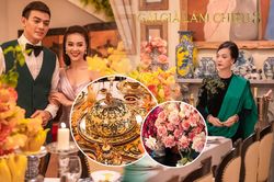 'Gái già lắm chiêu 3' chi 5 tỷ đồng - 10 tấn hoa quay các cảnh tiệc tùng siêu giàu, Lê Khanh - Lan Ngọc vừa diễn vừa run vì sợ làm vỡ ly chén pha lê, mạ vàng