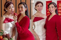 'Chị em Sò Lụa' BB Trần và Hải Triều gây sốt với bộ ảnh giả gái đón Tết: Vừa duyên dáng vừa nuột kém chị em nào đâu!