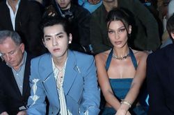 Ngô Diệc Phàm diện đồ cắt xẻ lạ mắt, Bella Hadid mặc áo bó khoe ngực