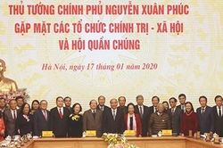 Thủ tướng gặp mặt các tổ chức Chính trị- xã hội, các hội quần chúng