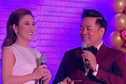 Dự tiệc sinh nhật đàn anh, Tố My 'chơi lầy' tặng mắm để Quang Lê giảm cân
