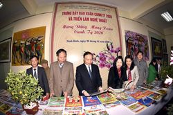 Khai mạc trưng bày báo Xuân Canh Tý 2020 và triển lãm nghệ thuật