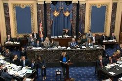 Phiên xử luận tội ông Trump gay cấn, kéo dài gần 13 tiếng