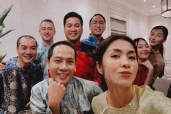 Hoa hậu Phương Khánh, Kathy Uyên dự tiệc tất niên ở nhà Tăng Thanh Hà