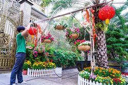 Cảnh trang hoàng đón Tết tại phố nhà giàu TP.HCM