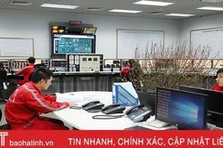 Những người đón tết ở Nhà máy Nhiệt điện Vũng Áng 1