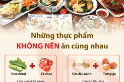 10 cặp thực phẩm không nên ăn cùng nhau