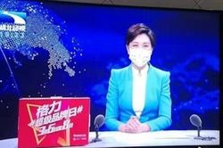 Đưa tin về virus corona, MC ở Vũ Hán đeo khẩu trang gây tranh cãi