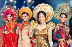 Áo dài của mỹ nhân Việt tại đấu trường quốc tế: Thùy Lâm - Huyền My đẹp rực rỡ, Tường San giật giải vẻ vang