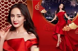Dương Mịch son đỏ quá đỗi xinh đẹp yêu kiều đầu năm