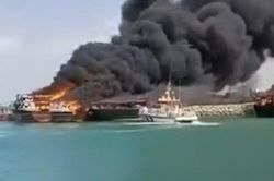 4 tàu Iran bị đốt cháy ngay trong cảng, diễn biến cực kỳ nguy hiểm?